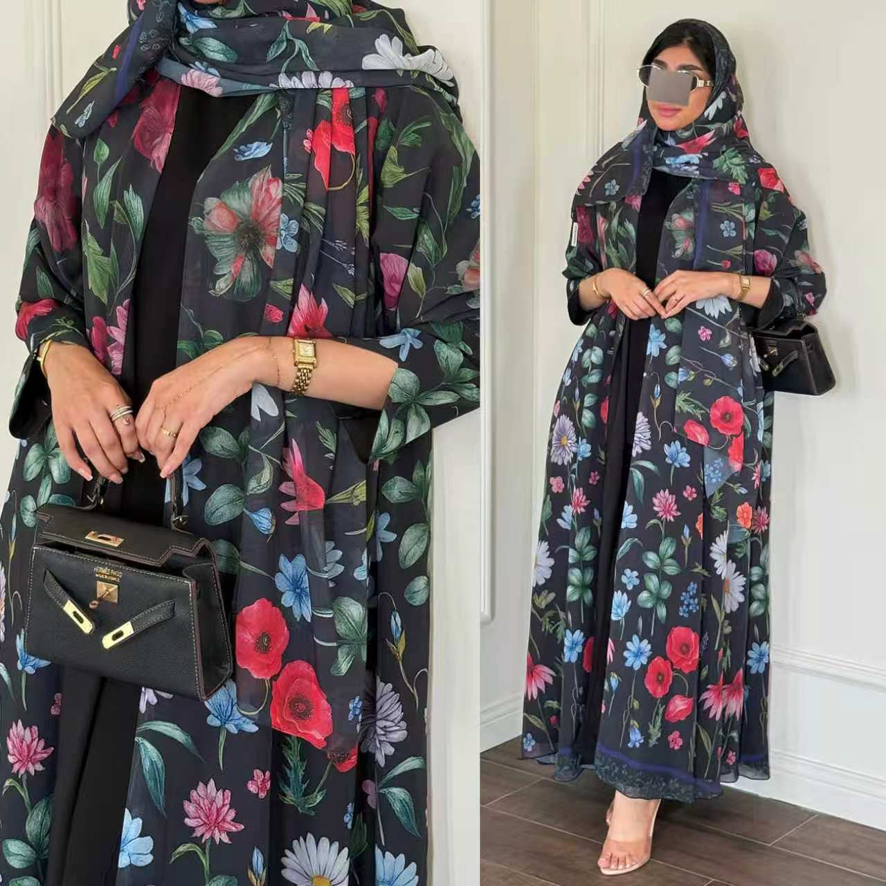 Summer Clothing Hijab - Abaya Hijab Women Eid Party Dresses