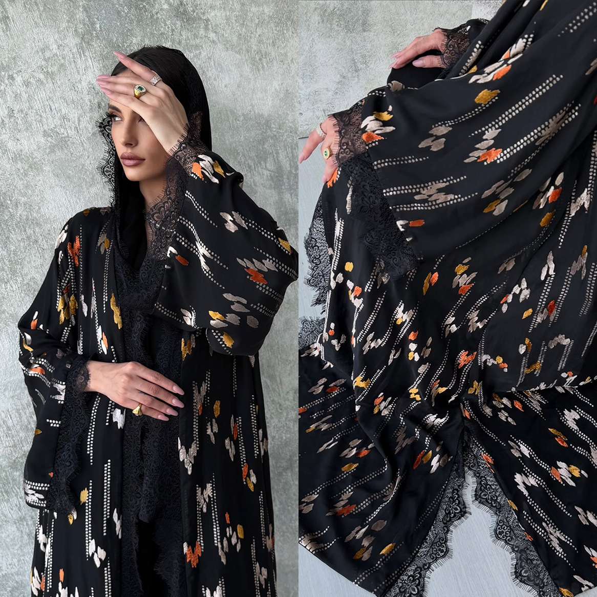 Summer Clothing Hijab - Eid Women Dress Hijab 2 Piece
