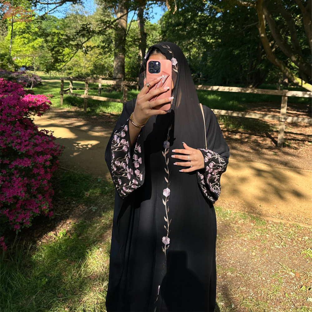 Uni Embroidery Dubai Abaya 202 - Summer Clothing Hijab ulasan dan harga