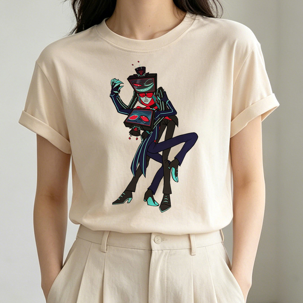 Hazbin Hotel tshirt teen manga - Summer Clothing Teens ulasan dan harga