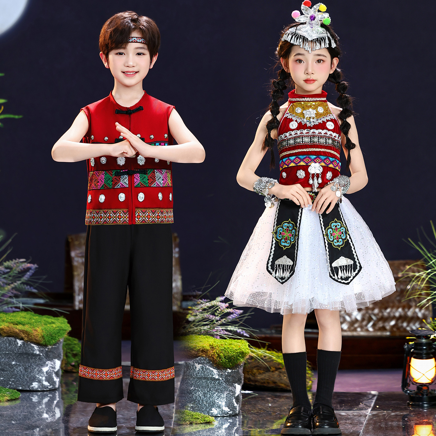 Children's Day Miao Ethnic Per - Summer Clothing Label ulasan dan harga