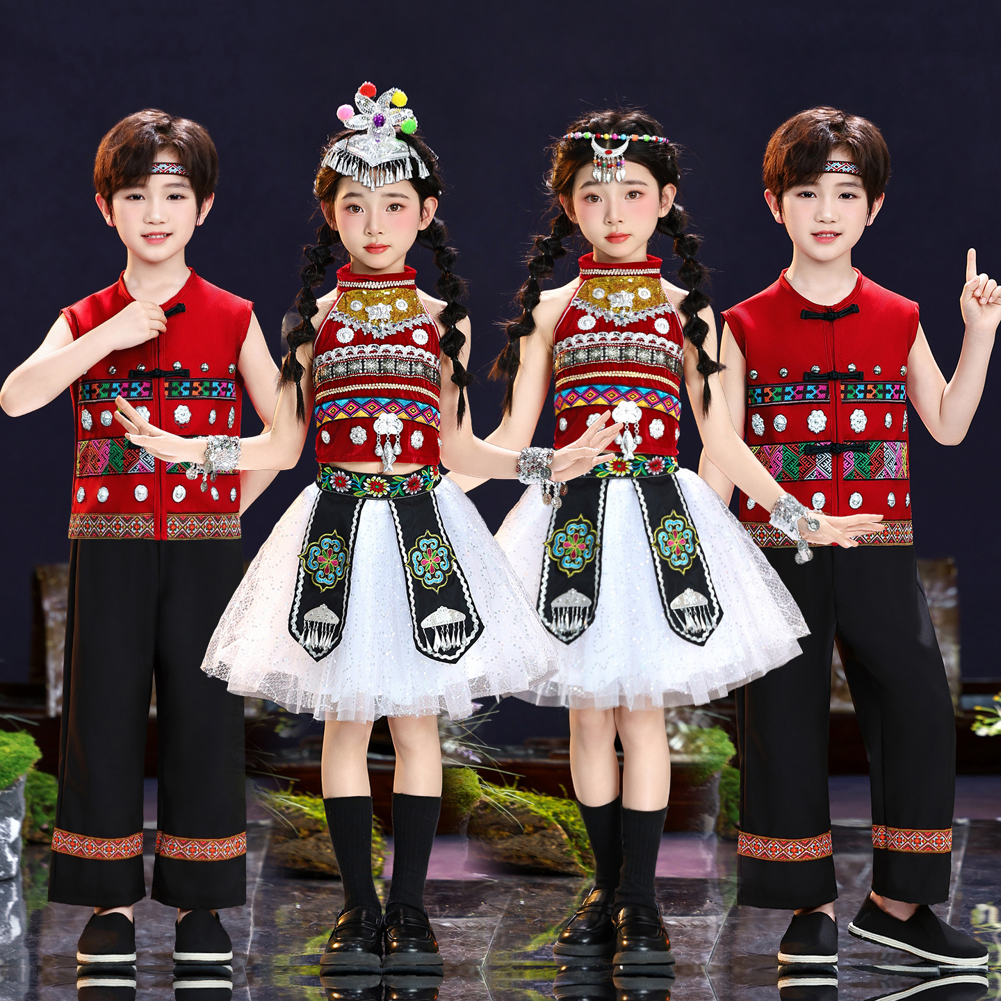Children's Day Miao Ethnic Per - Summer Clothing Label ulasan dan harga