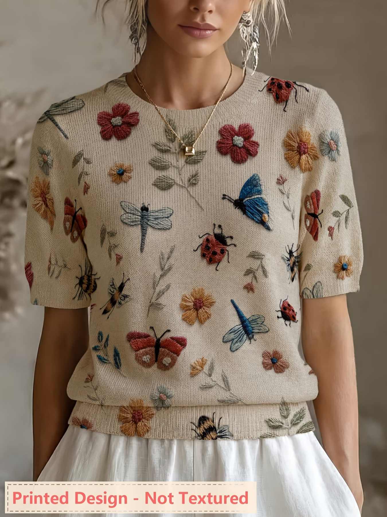 Printed Design - Nottextured S - Summer Clothing Yarn ulasan dan harga