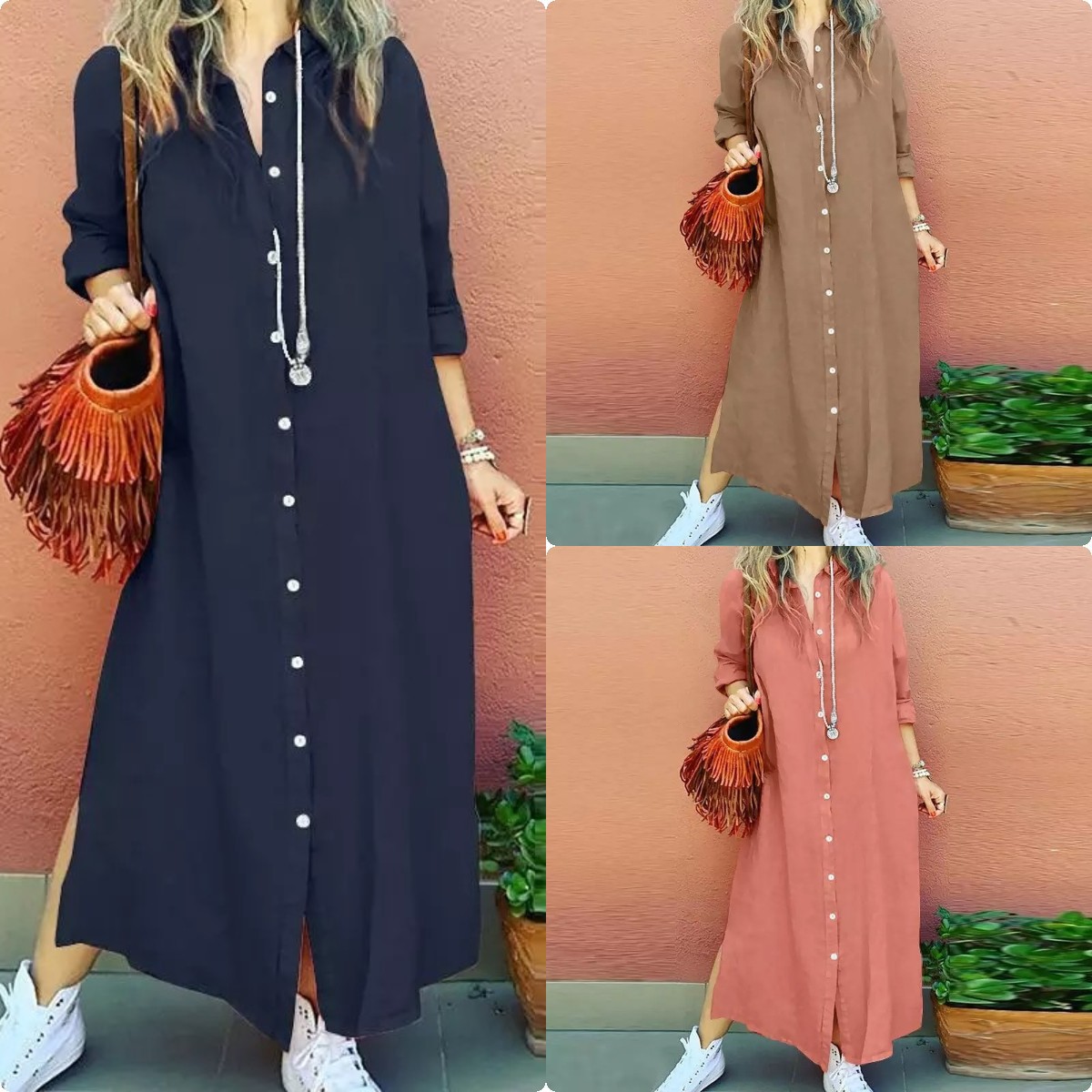Satin Abaya Muslim Long Dress  - Summer Clothing Hijab ulasan dan harga