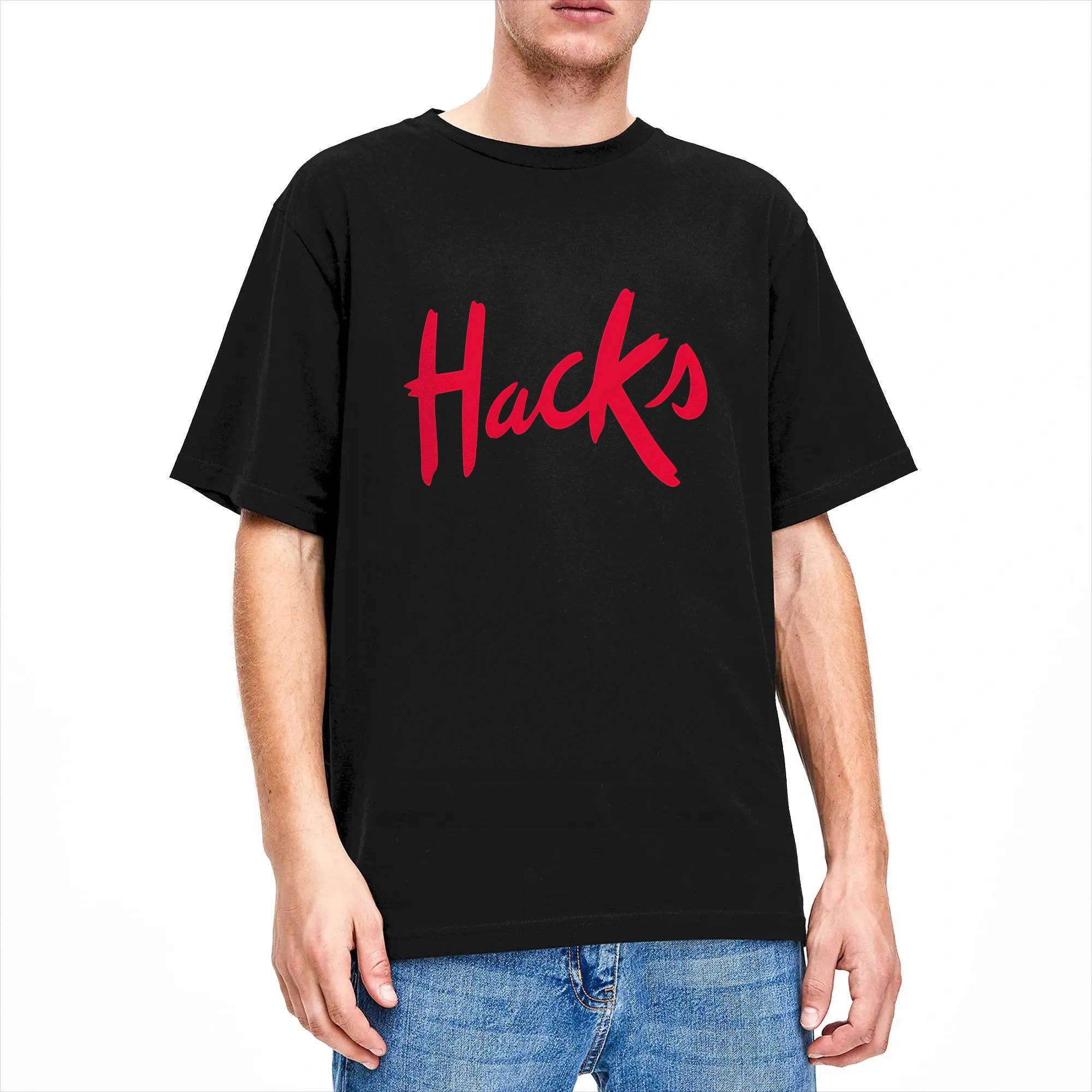 Hacks logo Cotton T Shirt For  - Summer Clothing Hacks ulasan dan harga