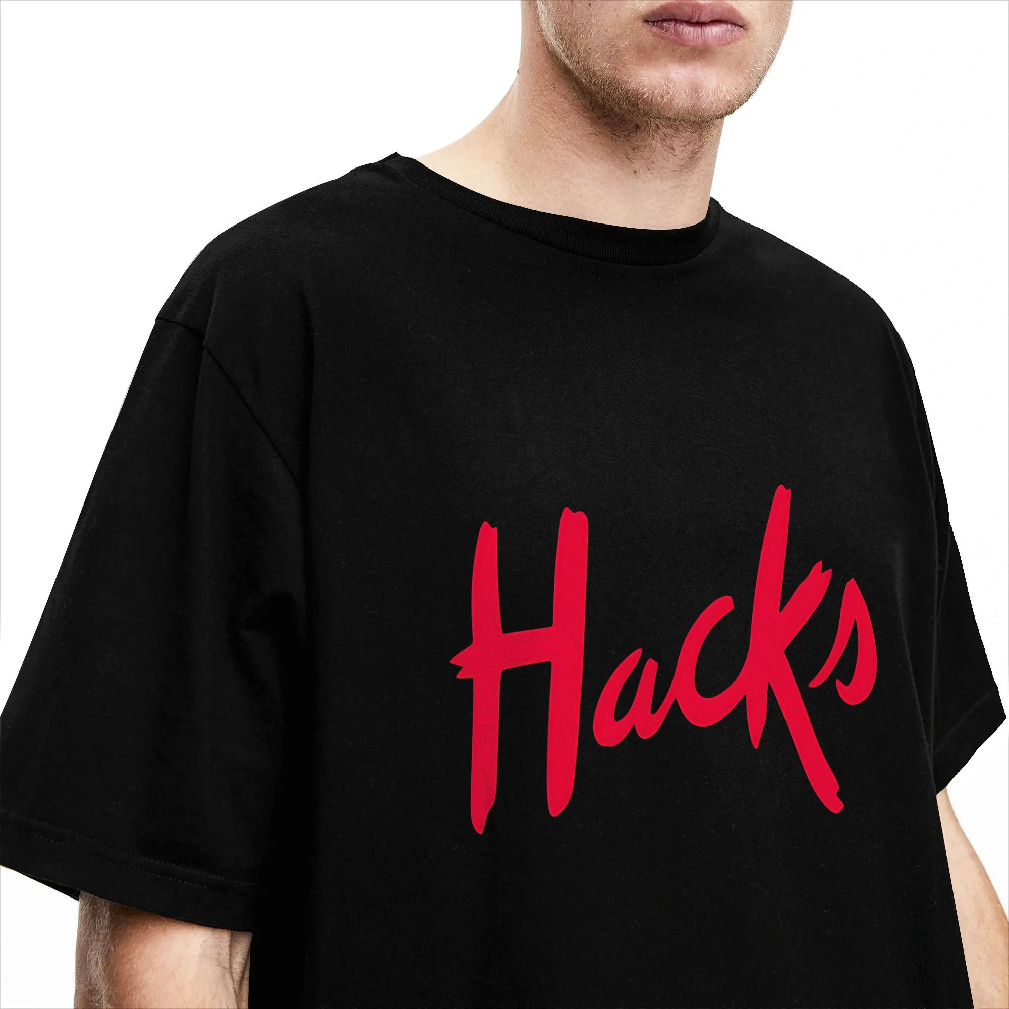 Hacks logo Cotton T Shirt For  - Summer Clothing Hacks ulasan dan harga