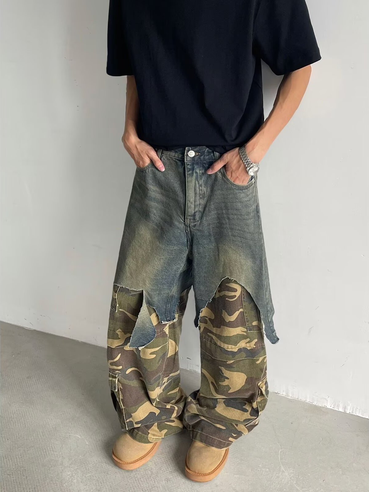 Wide Leg Loose Baggy Jeans For - Vintage Summer Clothing Brand ulasan dan harga
