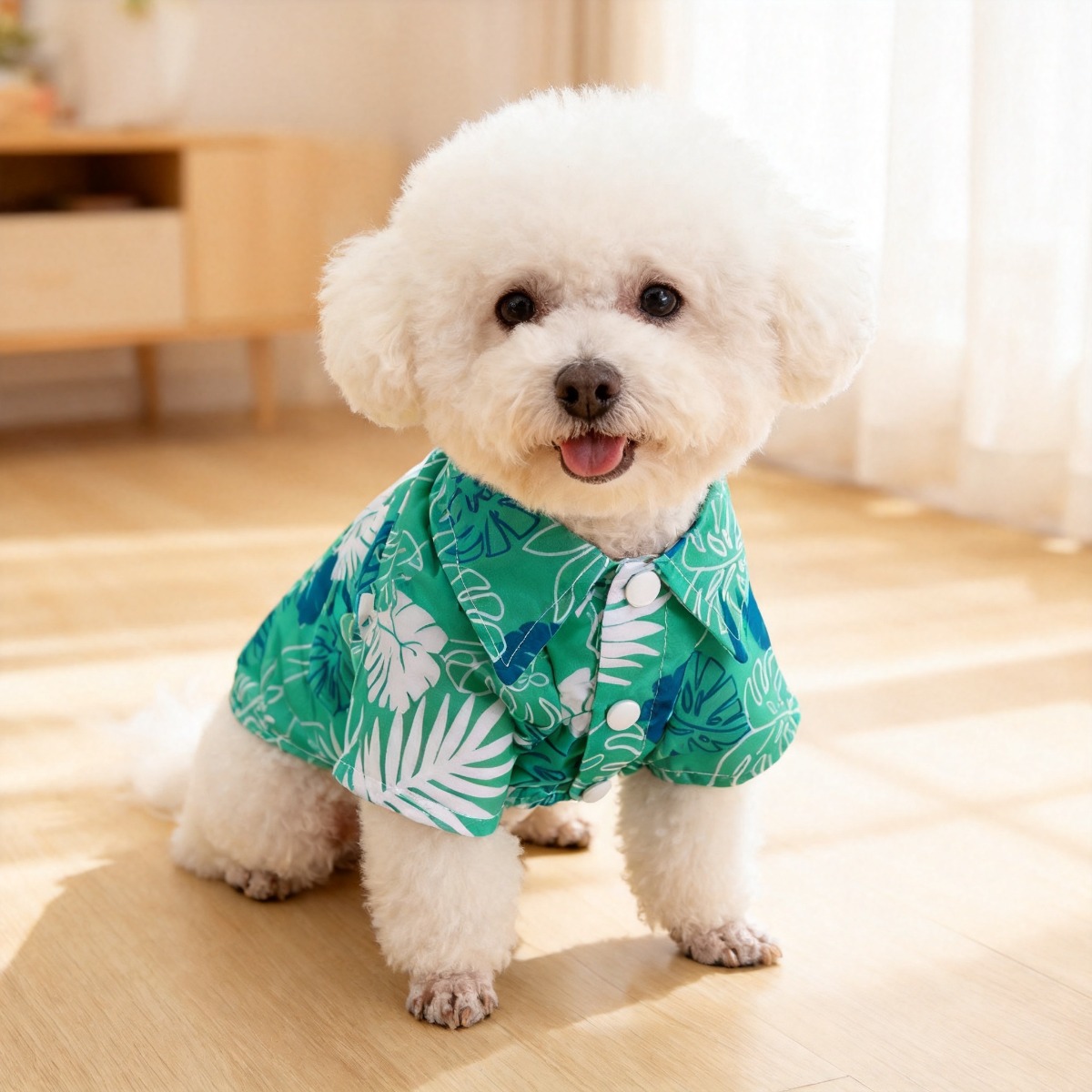 Cat Flower Shirt, Lightweight  - Summer Dog Clothing ulasan dan harga
