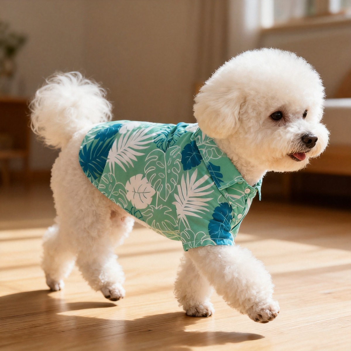 Cat Flower Shirt, Lightweight  - Summer Dog Clothing ulasan dan harga