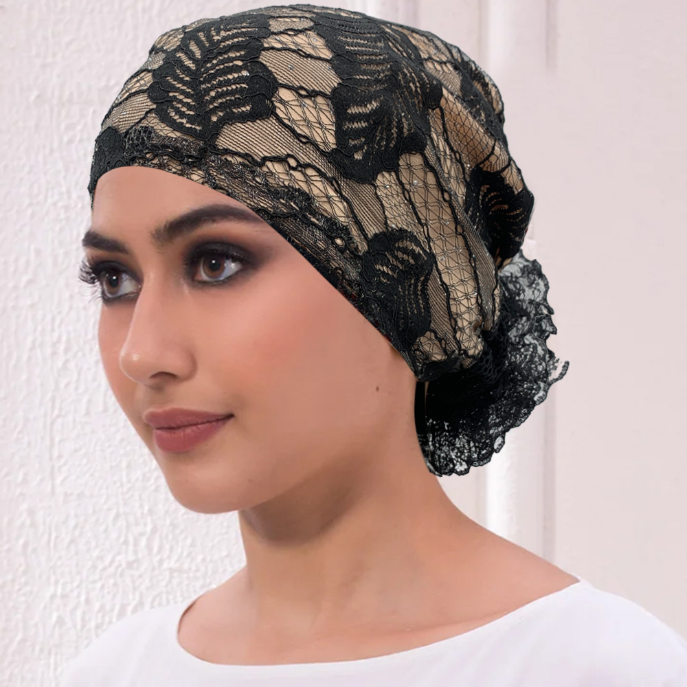 Embroidery Turban Cap for Wome - Summer Clothing Hijab ulasan dan harga