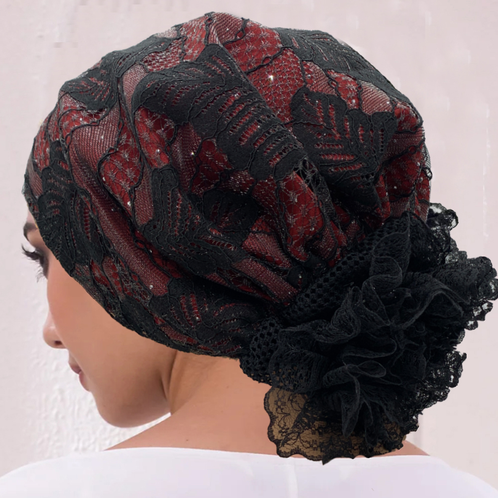 Embroidery Turban Cap for Wome - Summer Clothing Hijab ulasan dan harga