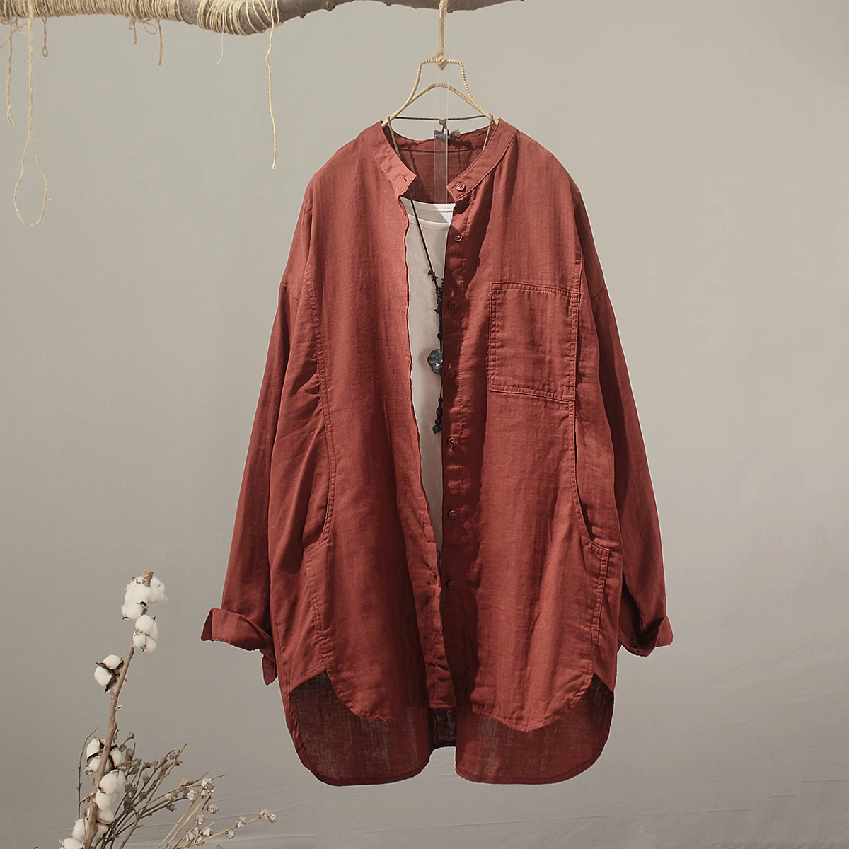 2026 Middle-aged women's cloth - Summer Clothing Yarn ulasan dan harga