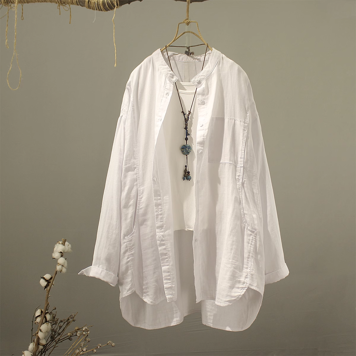 2026 Middle-aged women's cloth - Summer Clothing Yarn ulasan dan harga