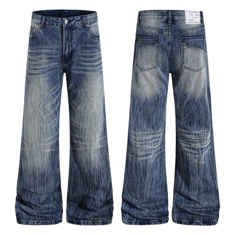 Washed Bootcut Jeans For Man S - Summer Clothing Drip ulasan dan harga