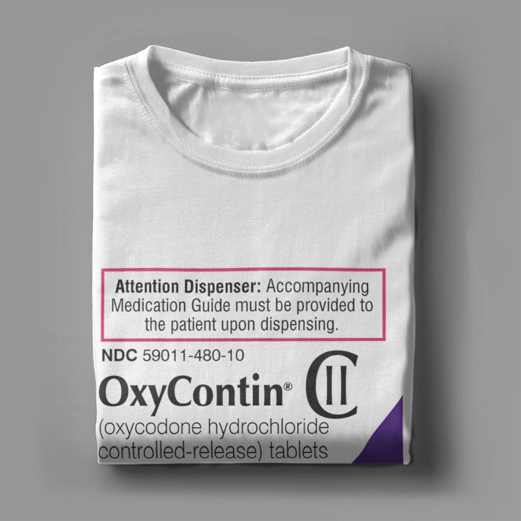 Oxycontin 80mg Label Men's T S - Summer Clothing Label ulasan dan harga