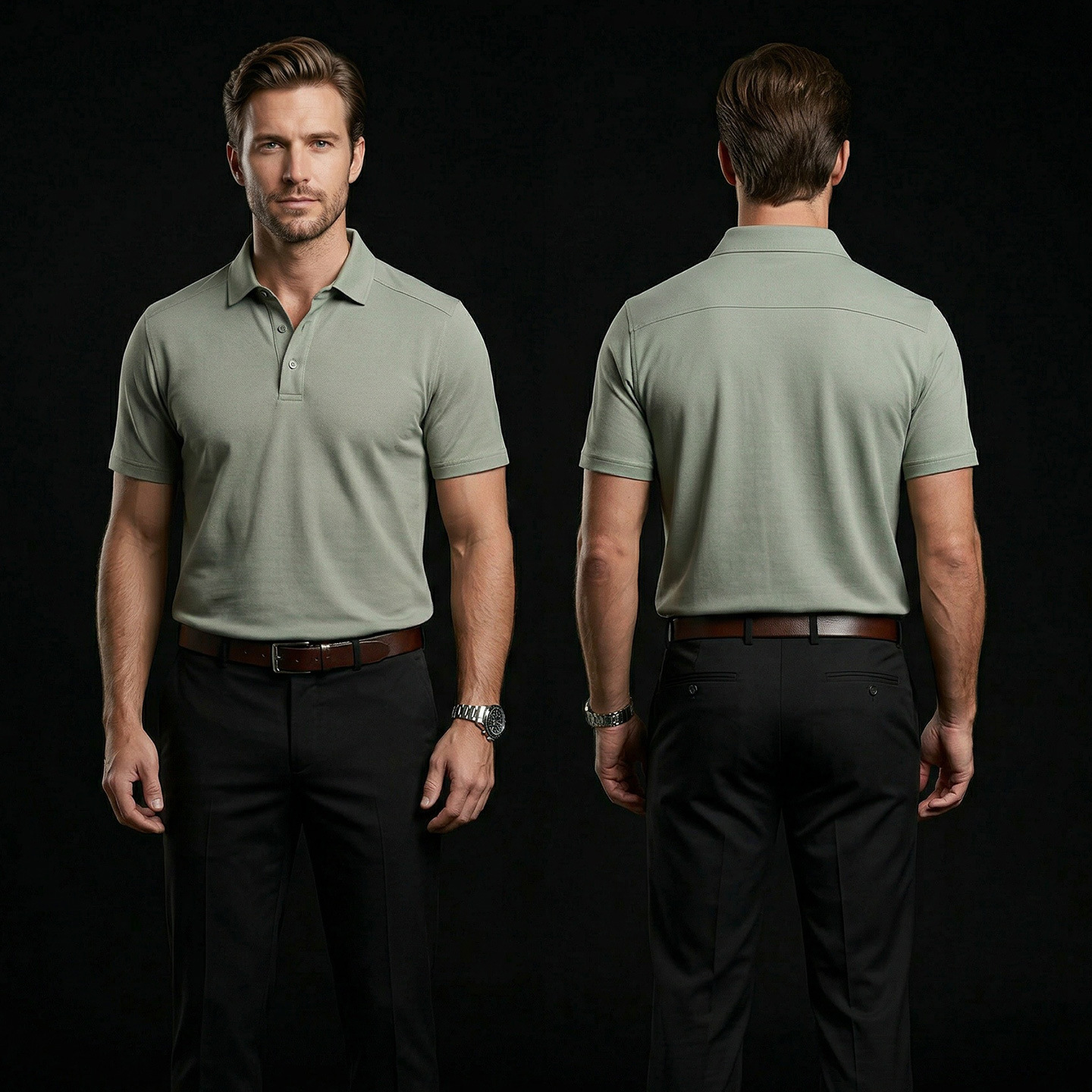 Long-staple Cotton Polo Shirt  - Summer Clothing Staples ulasan dan harga