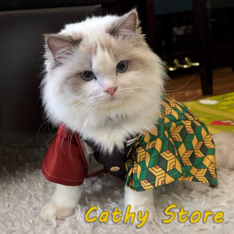 Demon Slayer Zenitsu Pet Cloth - Summer Dog Clothing ulasan dan harga