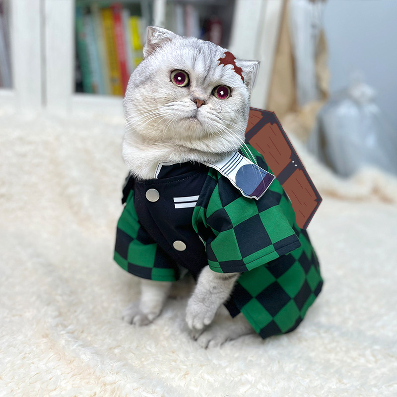 Demon Slayer Zenitsu Pet Cloth - Summer Dog Clothing ulasan dan harga