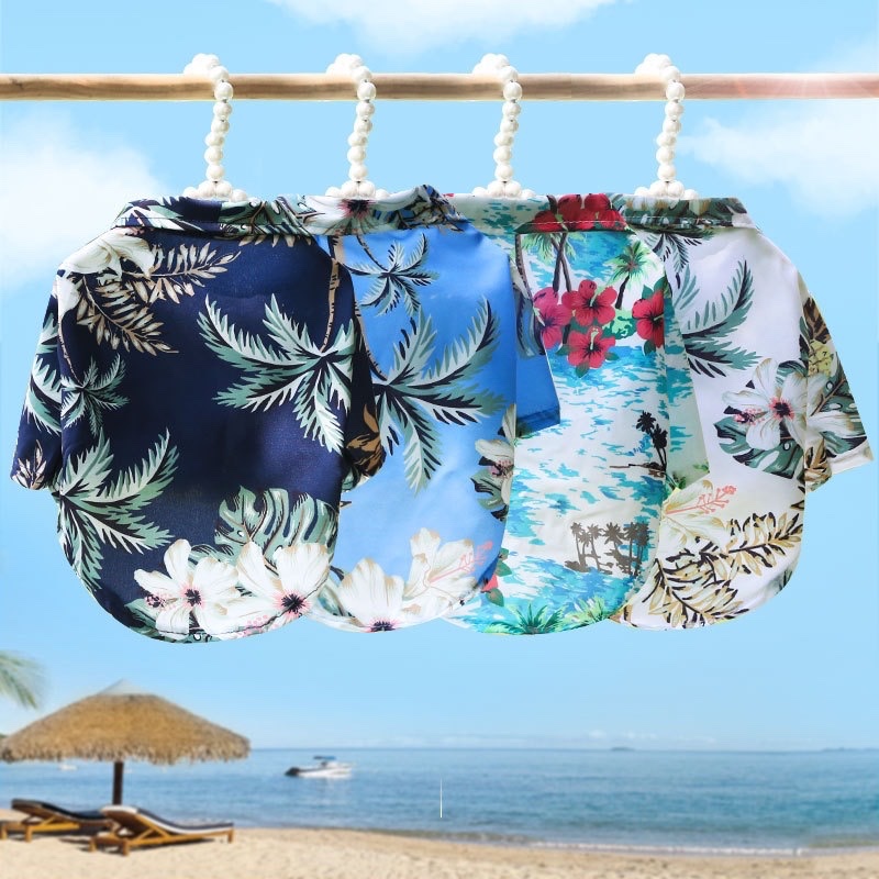 Hawaiian Style Pet Dog Clothe  - Summer Dog Clothing ulasan dan harga