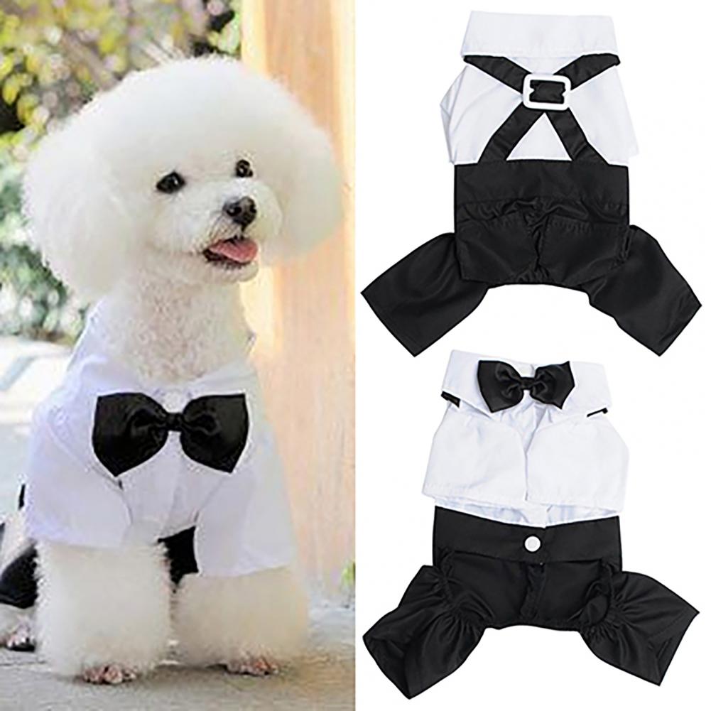 Dog Bow Tie Suit Tuxedo Costum - Summer Dog Clothing ulasan dan harga