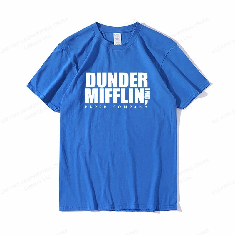 DUNDER MIFFLIN T Shirt Men Fas - Summer Clothing Teens ulasan dan harga