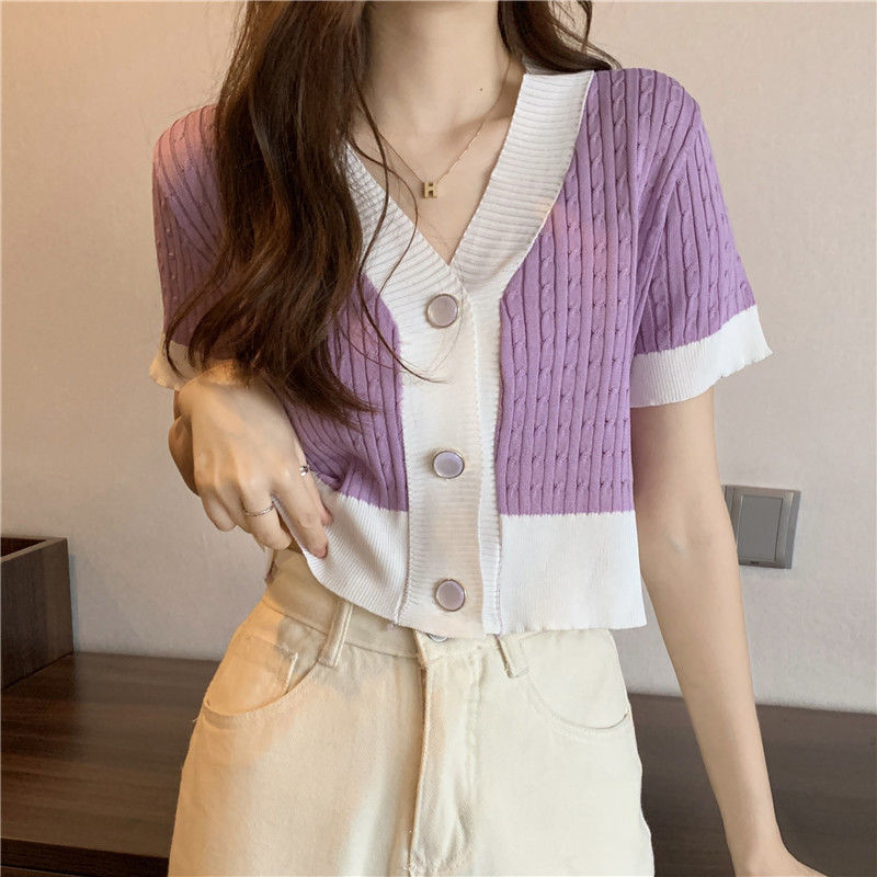 Women Button Up Short Sleeve K - Summer Clothing Teens ulasan dan harga