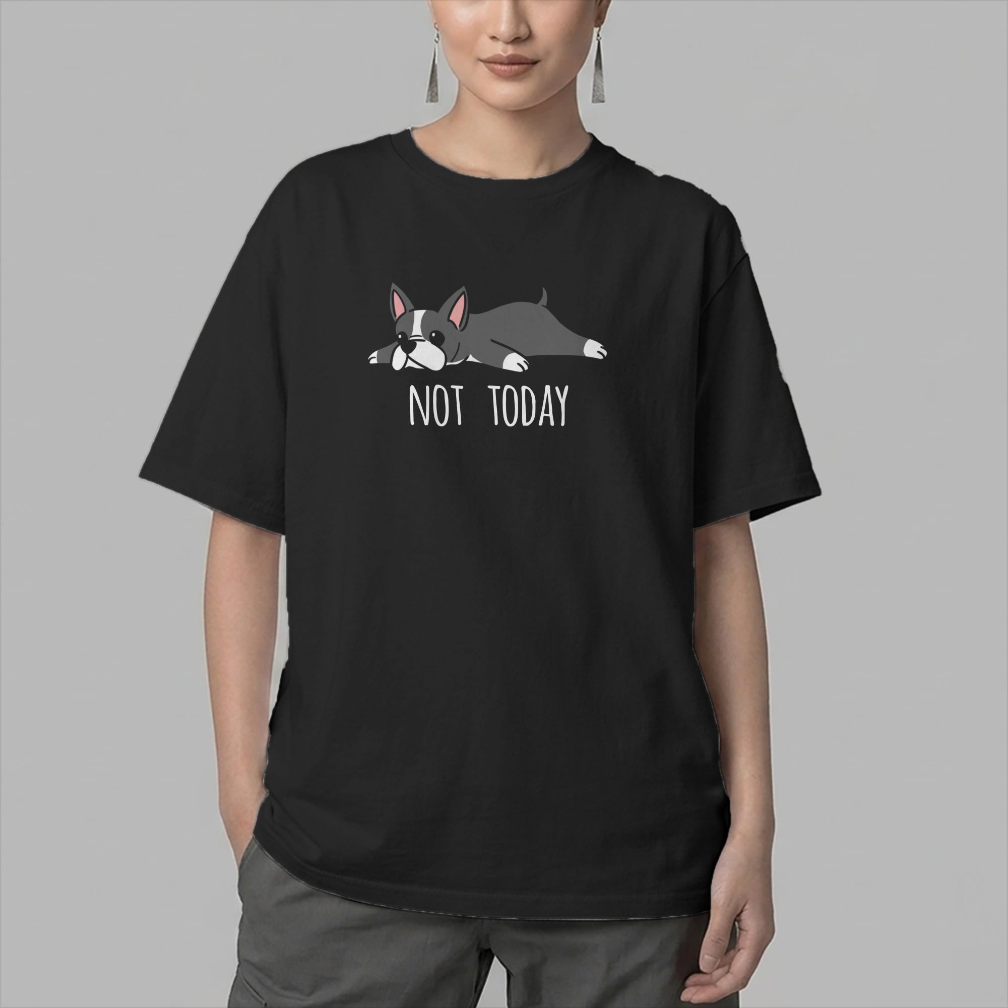 Funny Not Today Boston Terrier - Summer Clothing Ideas ulasan dan harga