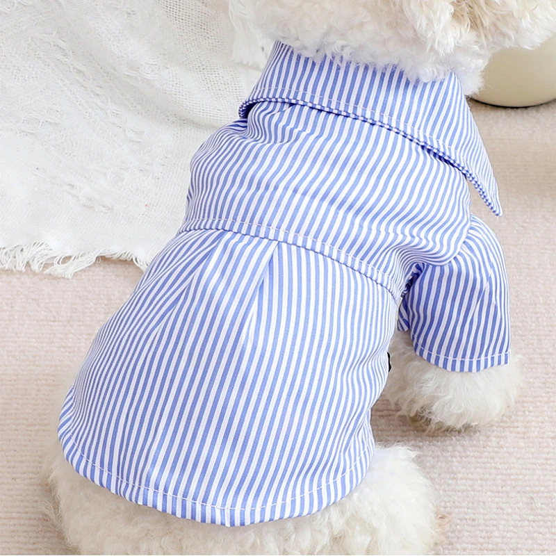 Dog Clothes Bowknot Striped Sh - Summer Dog Clothing ulasan dan harga