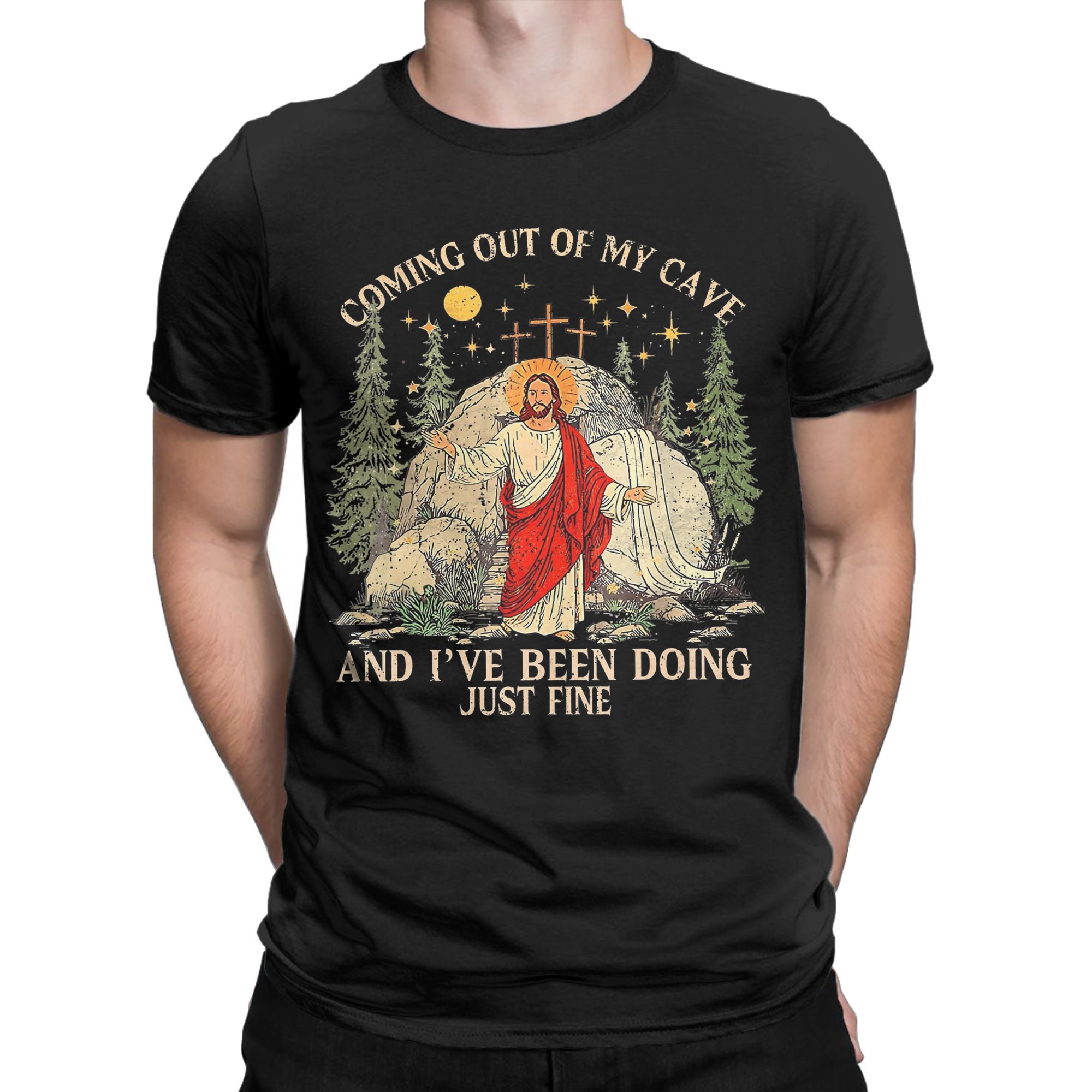 Jesus Coming Out Of My Cave T  - Summer Clothing Ideas ulasan dan harga