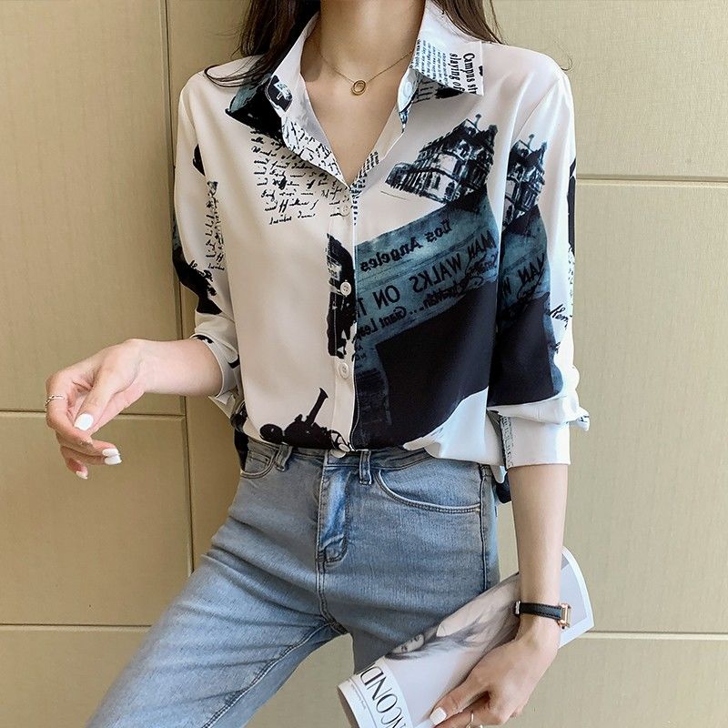 Printing Shirts Women Baggy Lo - Summer Clothing Teens ulasan dan harga