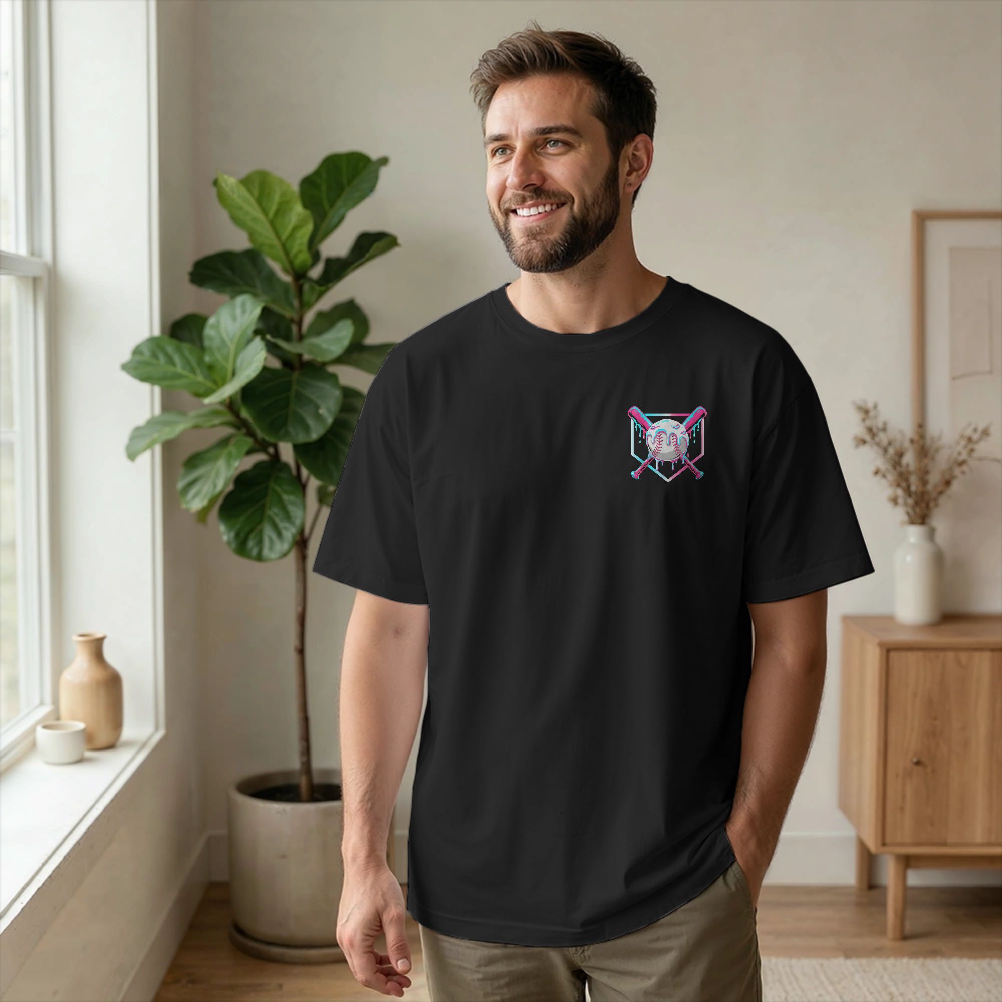 Baseball Sport Ice Cream Drip  - Summer Clothing Drip ulasan dan harga